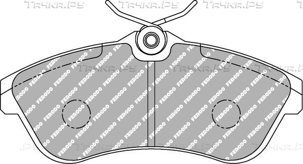 Тормозные колодки FERODO RACING DS3000 для Citroen C2 2003-2010. Артикул FCP1543R