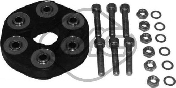 Крестовина карданного вала Metalcaucho (резина/металл). Артикул 00735