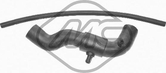 Патрубок радиатора (системы охлаждения) Metalcaucho. Артикул 08879