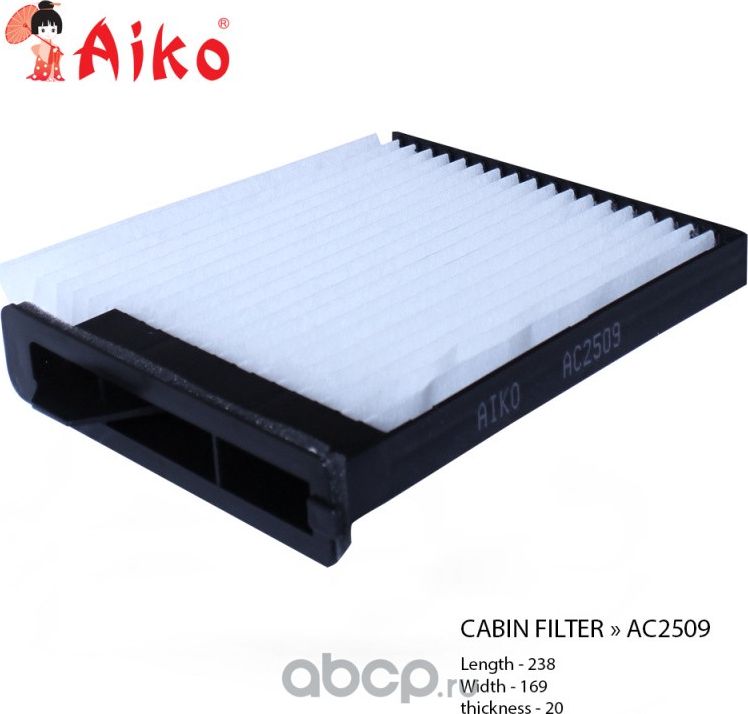 Фильтр салона NISSAN Tiida (2005-2011) (Aiko). Артикул AC2509