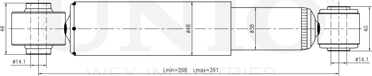 Амортизатор подвески (Unio). Артикул SAB-10770