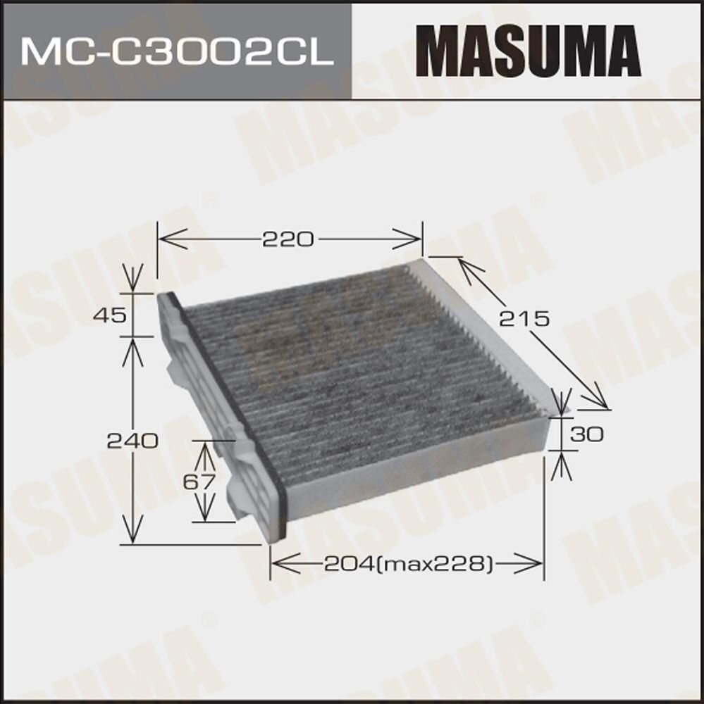 Салонный фильтр Masuma. Артикул MC-C3002CL