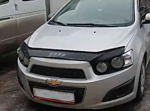 Дефлектор VT52 для капота Chevrolet Aveo II хэтчбек 2011-2020. Артикул CH19VT