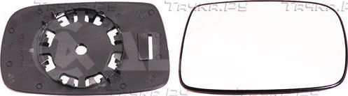 Зеркальное стекло бокового зеркала Alkar правое для Toyota Echo 1999-2003. Артикул 6402268