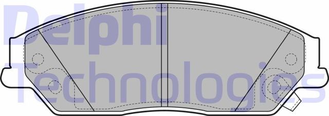 Тормозные колодки Delphi (Low-Metallic). Артикул LP2714