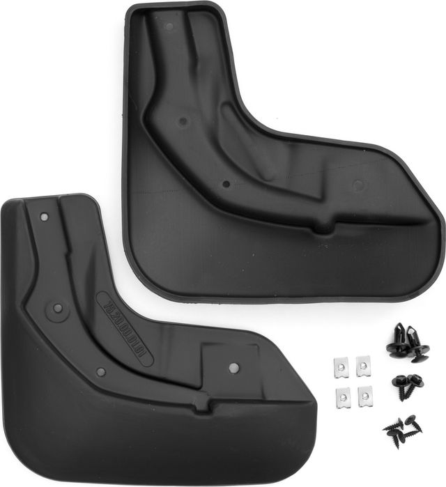 Брызговики Frosch (в пакете) передняя пара для Geely Coolray Sport 2020-2026. Артикул NLF.75.20.F13