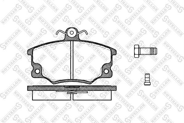Тормозные колодки Stellox передние для Fiat Punto I 1993-2000. Артикул 157 004-SX