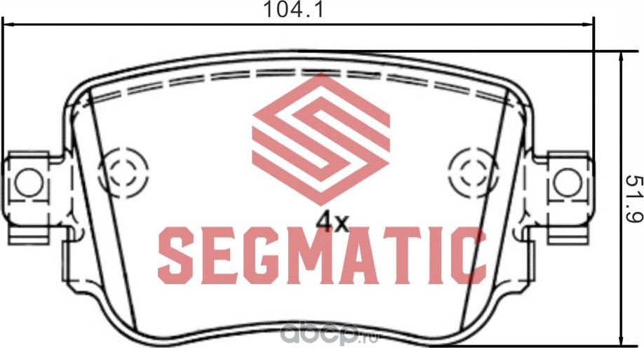 Колодка тормозная (Segmatic) Segmatic. Артикул SGBP2625