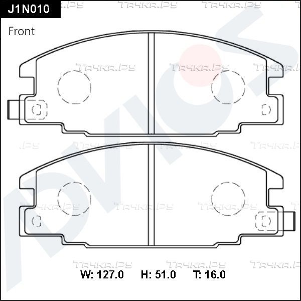 Тормозные колодки Advics. Артикул J1N010