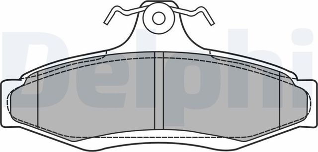 Тормозные колодки Delphi (Low-Metallic). Артикул LP1424