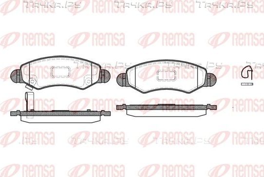 Тормозные колодки Remsa передние для Suzuki Wagon R+ I 1998-2000. Артикул 0702.21