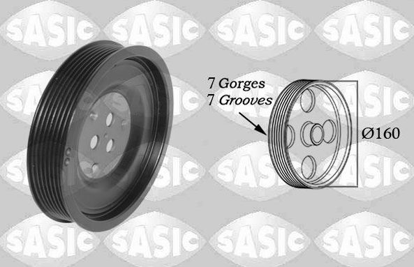 Шкив коленвала Sasic для Ford Ranger III 2011-2015. Артикул 2156089