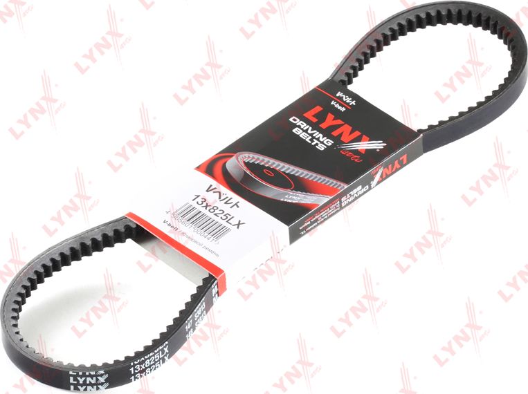 Приводной ремень клиновой LYNXauto. Артикул 13X825LX