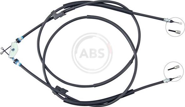 Трос ручника (тросик ручного тормоза) ABS задний правый/левый для Volvo C70 II 2006-2013. Артикул K14051