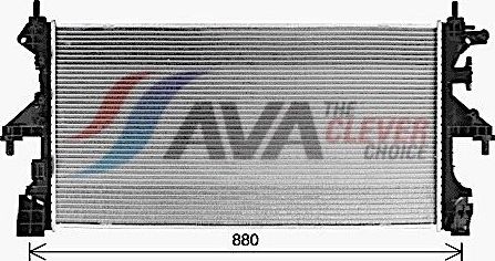 Радиатор охлаждения двигателя AVA для Fiat Ducato III 2009-2026. Артикул FT2481