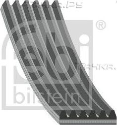 Приводной ремень поликлиновой Febi Bilstein (EPDM (Этилен-пропиленовый каучук)) для Volkswagen Polo IV 2001-2009. Артикул 28909