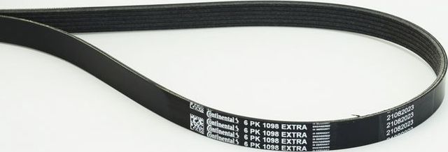 Приводной ремень поликлиновой ContiTech для Honda Jazz III 2015-2026. Артикул 6PK1098 EXTRA