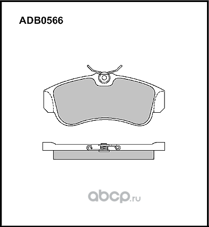 Колодки тормозные дисковые передние Allied Nippon HD ADB0566HD Япония 1/10 компл Allied Nippon. Артикул ADB0566HD