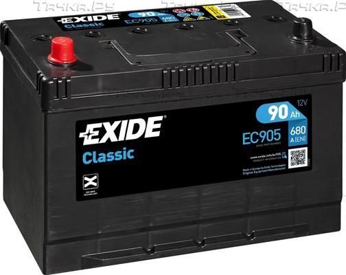 Аккумулятор Exide Classic * для Toyota Cresta V (X100) 1996-2001. Артикул EC905