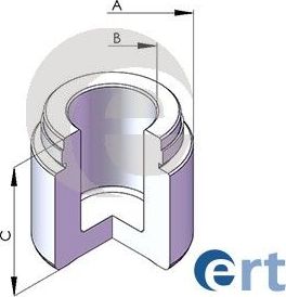 Поршень тормозного суппорта ERT (сталь). Артикул 150258-C