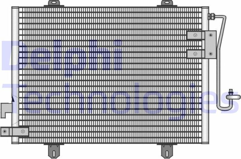 Радиатор кондиционера (конденсатор) Delphi. Артикул TSP0225131