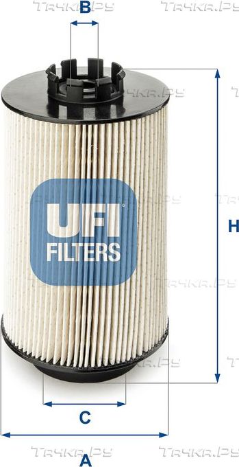 Топливный фильтр UFI для MAN TGX 2006-2026. Артикул 26.011.00
