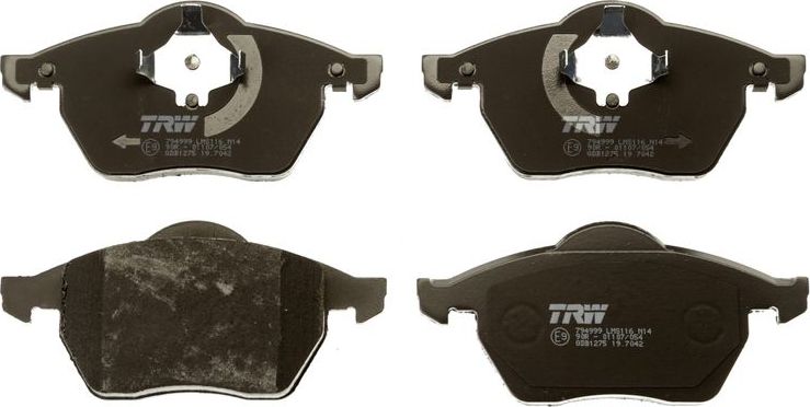 Тормозные колодки TRW COTEC передние для Audi A3 I (8L) 1996-1999. Артикул GDB1275