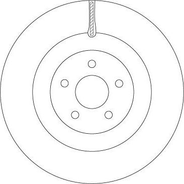 Тормозной диск TRW. Артикул DF6871