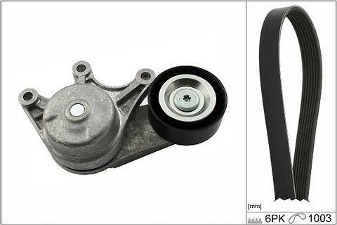 Приводной ремень поликлиновой с роликами (комплект) Ina. Артикул 529 0483 10