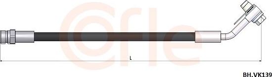 Тормозной шланг Cofle задний для SEAT Ateca I 2016-2026. Артикул 92.BH.VK139