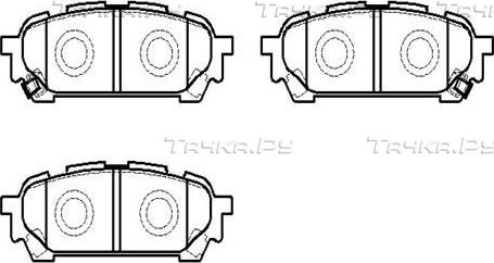 Тормозные колодки HSB. Артикул HP8424