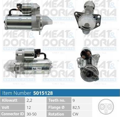 Стартер Meat & Doria для Opel Antara I 2010-2015. Артикул 5015128