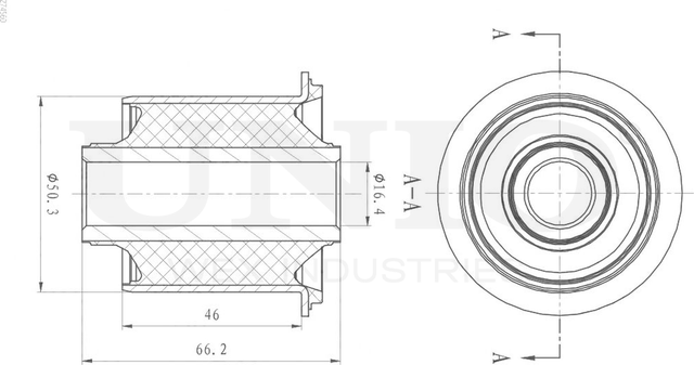 Сайлентблок рычага подвески (Unio). Артикул RMP-20154