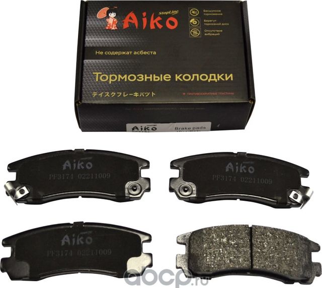 Колодки MITSUBISHI Diamante, Galant, RVR (1990-2000) задние (Aiko). Артикул PF3174
