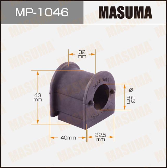 Втулки стабилизатора Masuma передние для Toyota Nadia 1998-2003. Артикул MP-1046