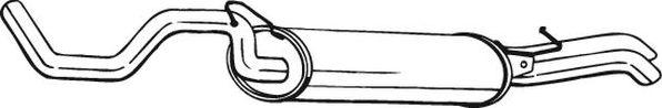 Глушитель (задняя часть) Bosal для Skoda Octavia Tour 1997-2010. Артикул 281-227