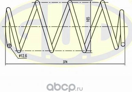 Пружина подвески G.U.D.. Артикул GCS095827