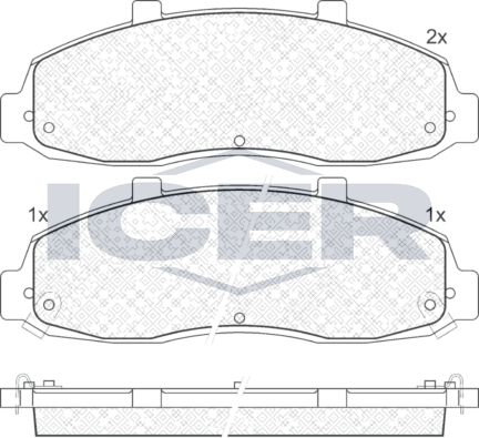 Тормозные колодки Icer для Ford F-150 X 1996-2003. Артикул 141402