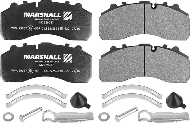 Колодки тормозные SCANIA MAN передние дисковые (4шт.) MARSHALL. Артикул M2629087