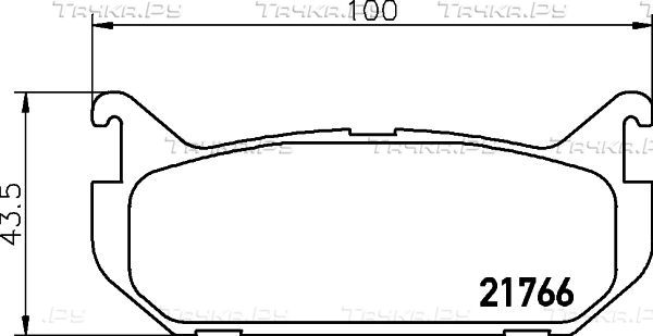 Тормозные колодки Nisshinbo задние для Mazda 626 IV (GE) 1991-1997. Артикул NP5019