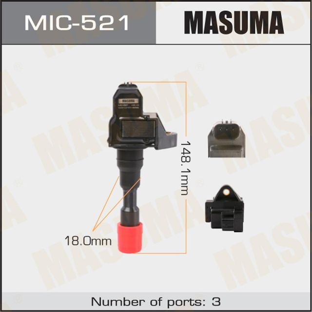 Катушка зажигания Masuma для Honda Insight I 2000-2006. Артикул MIC-521