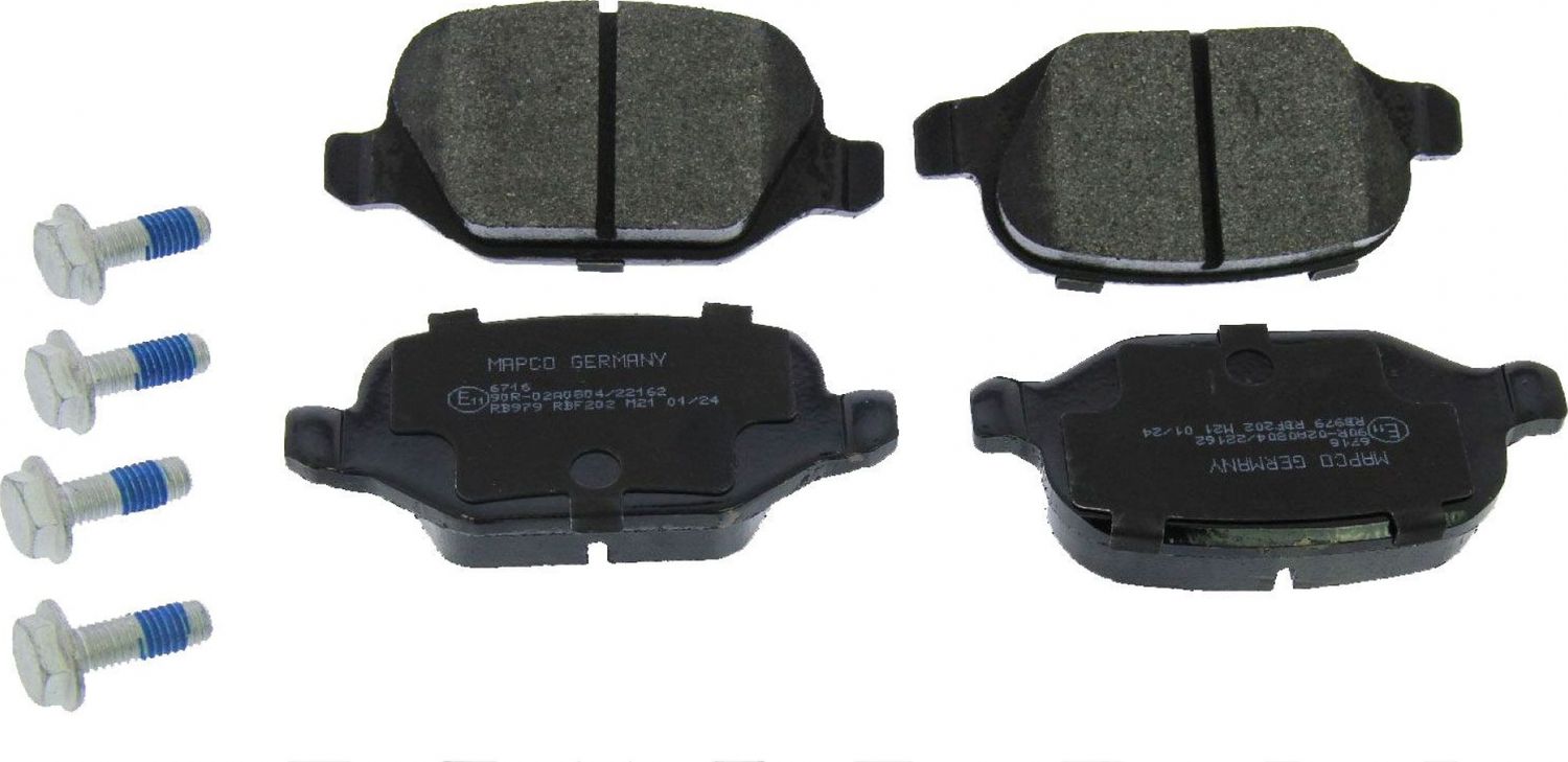 Тормозные колодки MAPCO. Артикул 6716