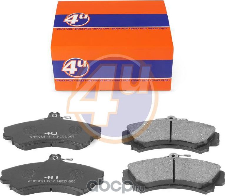 КОЛОДКИ ПЕР MITSUBISHI CARISMA (DA_) VOLVO S40 I (644) V40 ESTATE (645) (4U). Артикул 4UBP0323