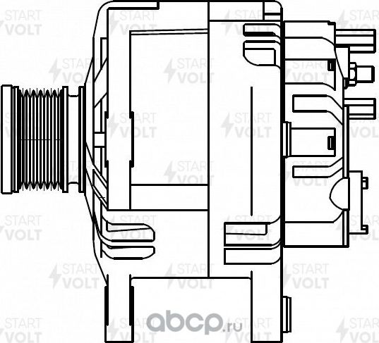 Генератор StartVOLT для Nissan X-Trail T32 2014-2026. Артикул LG 1442