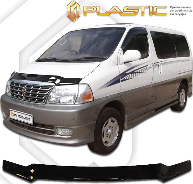 Дефлекторы СА Пластик для капота (Classic черный) Toyota Granvia 1999-2002. Артикул 2010010108229