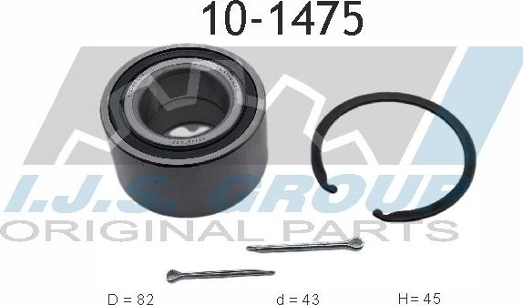 Ступичный подшипник (комплект) IJS Group. Артикул 10-1475