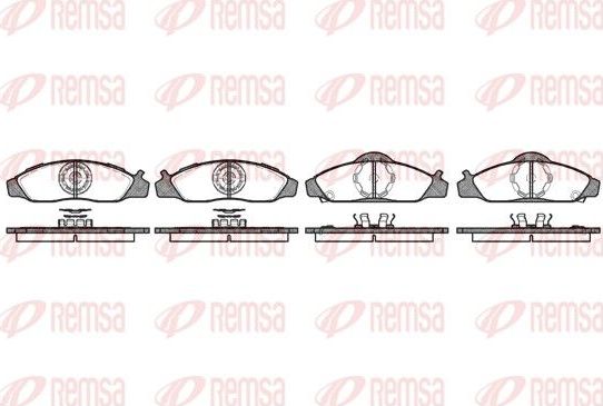 Тормозные колодки Remsa передние для Daewoo Musso 1999-2002. Артикул 0624.12