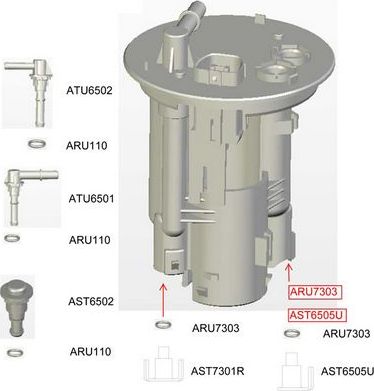 Топливный фильтр JS Asakashi. Артикул FS6505U
