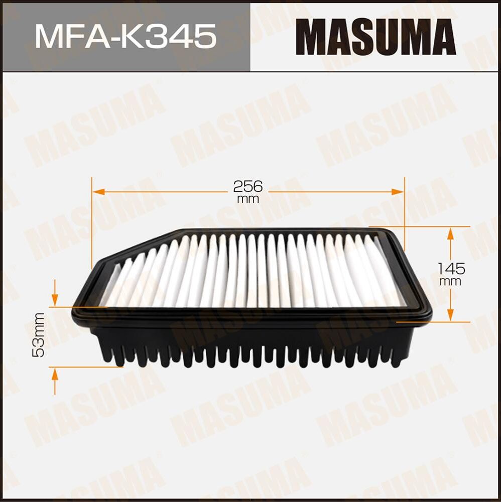 Воздушный фильтр Masuma. Артикул MFA-K345