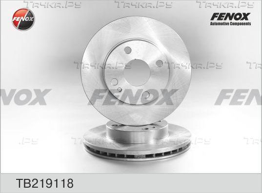 Тормозной диск Fenox передний для Mazda 323 III (BF) 1989-1994. Артикул TB219118